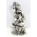 Silver 925 Sterling Puja Ganesha Lotus Figurine Statue Article Idol India W463